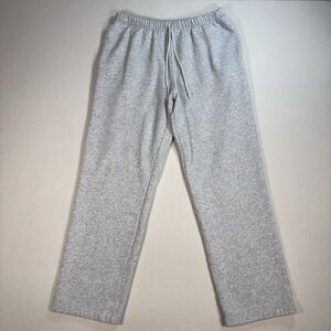 Skims Sweatpants Men's L Heathered Light Gray Fleece Drawstring Lounge Comfort